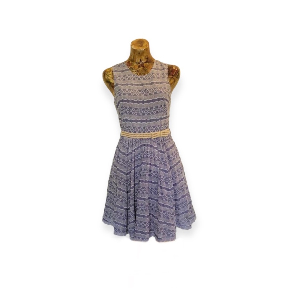 Plenty by Tracy Reese dress blue sleeveless Size 8 mompos Anthropologie